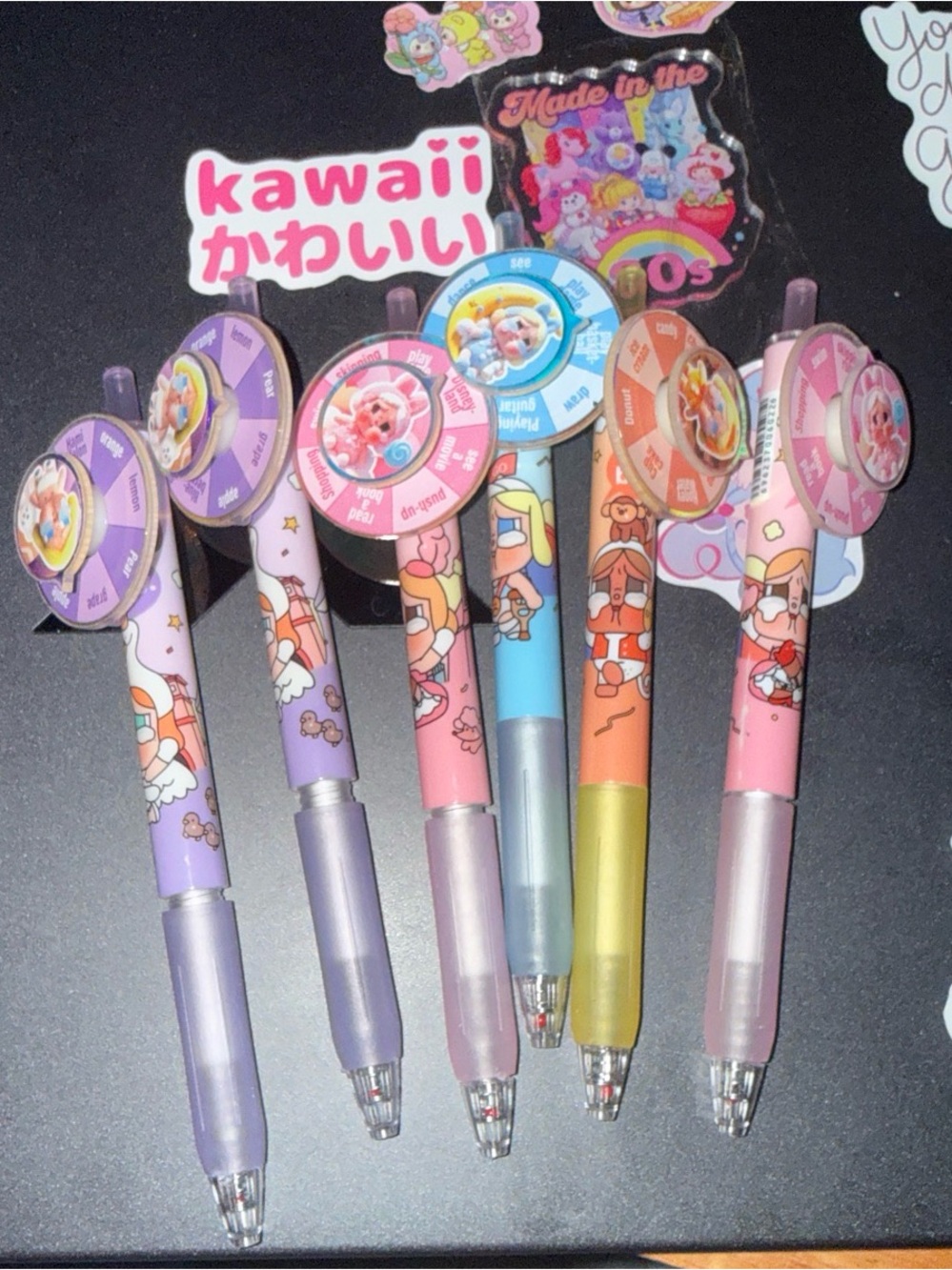 Crybaby Fidget spinner pens set of 6